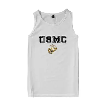 USMC Tank Top Príležitostné Letné Muži Ženy Vesta Námornej Pechoty usa Logo Tlače NÁS MC Tank Topy