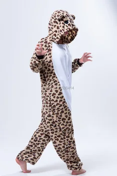 Unisex Dospelých Cosplay Kostým Zvierat Leopard Medveď Anime Onesie Pajama Pre Halloween Karneval Maškaráda Strany