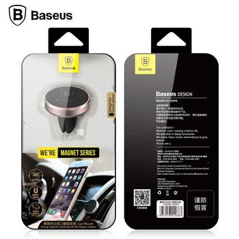 Baseus 360 stupeň podpory auto universal air vent mount podporuje mobilný telefón, smartphone dock magnetický držiak na mobilný telefón