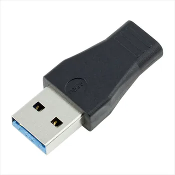 Um Tipo USB 3.0 a Macho para USB 3.1 Tipo C Feminino Conversor de dados Ploche USB-C feminino 3.0 Adaptador USB Um Macho cabo