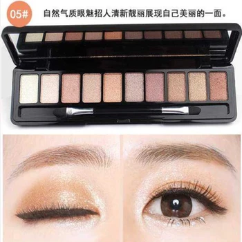 Profesionálny make-up Matný Eyeshadow Nepremokavé Lesk Očné tiene Paletu Nahé Minerálov Leskom Prášok Pigment Kozmetika