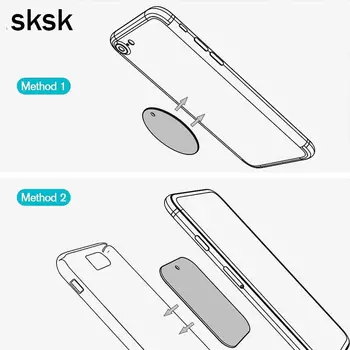 SKSK Kovové Platne s Adhensive pre Magnetické Telefón Držiak na Stojan pre iPhone8 8Plus X Mobile Mobilný Telefón GPS Magnet