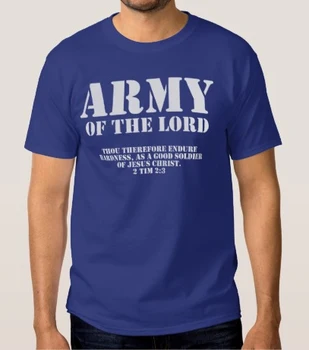 ARMÁDA PÁN T shirt mužov Kresťanské Náboženské Boha, Ježiša, Pána, Modlitba TOP Tričko NÁM štandard plus veľkosti S-3XL