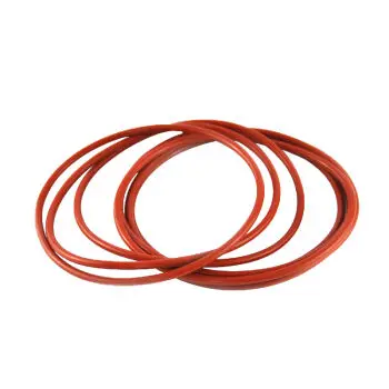 Typ O-krúžok tesnenie silikónové červená/biela vysokoteplotná vode a oleju priemer drôtu 1.9 mm / 1.0/1.5