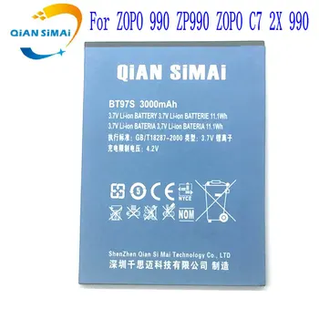 QiAN SiMAi 1PCS BT97S Originálne kvalitné batérie Pre ZOPO 990 ZP990 ZOPO C7 2X 990 BT97S BT97T Telefón+ doprava Zadarmo