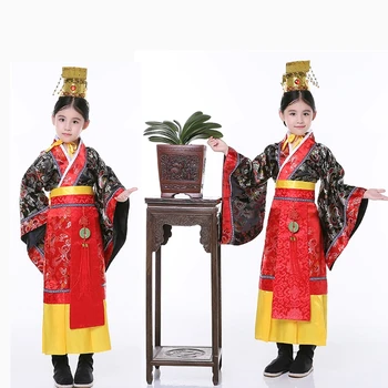 Nový detský Kostým Tang Čínsky Ľudový Tanec Národnej Tang Vyhovovali Starovekej Čínskej Hanfu Oblečenie Chlapci/dievčatá Cosplay