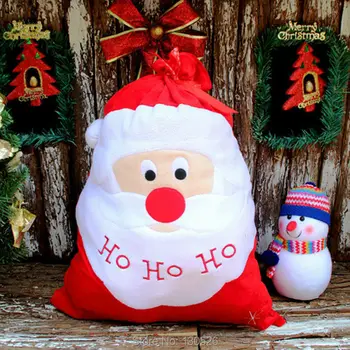 Štedrý Deň Dekorácie Santa Veľké Vrece Skladovanie Veľké Darčekové tašky VIANOCE plné Vianoce, Santa Claus, Vianočné Darčeky, Darček Prítomný
