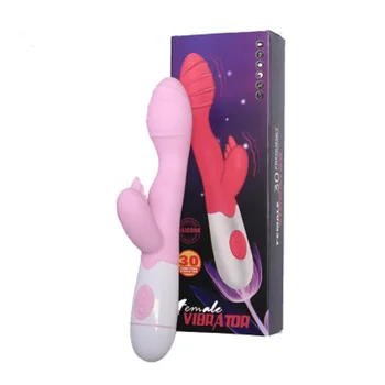 New horúce Duálny Vibrátor 30 rýchlosti G mieste stimulátor Klitorisu Králik vibrácií AV dildo falošné penis Sexuálne hračky pre ženy