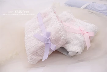Princezná sladké lolita bielizeň Japonský Bavlna čipky pohodlné sladké ružové mid-pás fyziologické nohavice, spodná bielizeň BDJ046