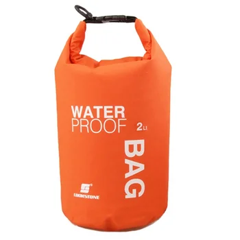 Nový Vodotesný Vak 2L Kempovanie turistika PVC waterbag vodotesný vak Outdoor Cestovanie Ultralight Rafting Taška Camping Suché Tašky