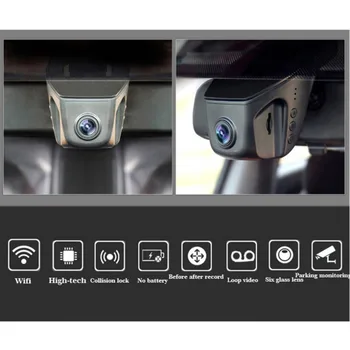 Pre Mazda 6 / Car Jazdy videorekordér DVR Mini Wifi Kamera, Čierna skrinka / Novatek 96658 FHD 1080P Dash Cam Nočné Videnie
