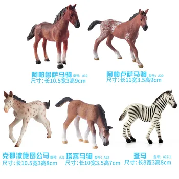 Wild animal model koňa, hračky pre deti v ranom detstve kognitívne model pevné ochrany životného prostredia dekorácie