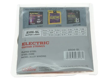 Súbor Alice Pozinkovanej Ocele Elektrická Gitara String Super Svetlo Bodnutie 1.-6. (.009-.042)