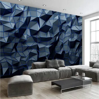 Domáce Zlepšenie 3D Tapety na Steny 3d Dekoratívne Vinyl na Stenu Papier Retro abstraktné geometrické mnohouholník stenu, tapety 3d