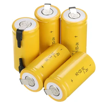 1 Kus 42*22 mm Sub C SC Nabíjateľná Batéria 1.2 V 1800mAh NI-CD Batérie S PCB Pre Elektronické Nástroje Nabíjateľná Batéria
