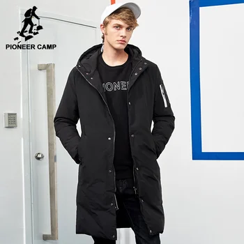 Pioneer Tábor nepremokavé teplé zimné bundy mužov značky oblečenie dlhé hrubé kabát mužskej kvality kapucňou jar parkas mužov AMF705299
