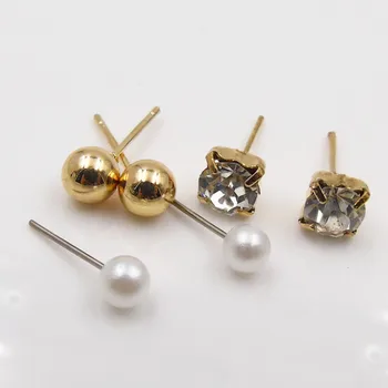 EK493 Nový 6 Párov/set Európskej Vyhlásenie Punk Hoop Náušnice pre Ženy Šperky Crystal Jednoduché Ucho Vyhovovali Simulované-pearl Pendientes
