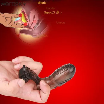 Zerosky Vibrátor Prst Rukáv Masáž Sexuálne Hračky pre Ženy Upozorňuje G-Spot Orgazmus Stimulovať Bezpečnej Silikónové Sexy Hračky pre Pár