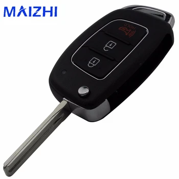 Maizhi pre Hyundai IX35 i20 3 Tlačidlá Upravené Skladacie FOB Diaľkové Kľúča Vozidla Shell Tlačidlo puzdro Uncut Stredný Kotúč