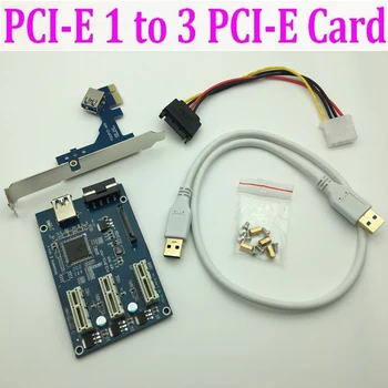 Ťažba Karty PCI E 1 4 2 PCIe slot karty PCI Express 1X 1 až 3 Port 1X vypínač Násobiteľ HUB Stúpačky Karty Vonkajší Vnútorný + USB 3.0 Kábel