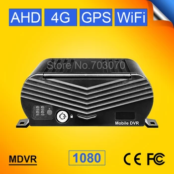 8CH AHD MOBILE DVR S 4G GPS, Wifi Reálnom Čase Dohľadu Cyklické Nahrávanie Podpora 8 Fotoaparát 2TB Pevný Disk Autobus, Kamión HDD Mdvr
