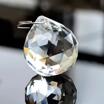 200pcs/veľa 30mm krištáľové sklo luster prism tvárou loptu, krištáľový luster ball/ crystal osvetlenie loptu na záves prívesok