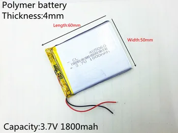 3.7 V,1800mAH,405060 PLIB; polymer lithium ion / Li-ion batéria pre GPS,mp3,mp4,mp5,dvd,bluetooth,model hračka mobile bluetooth