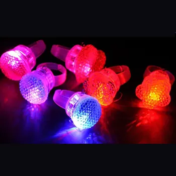Doprava zadarmo 50pcs/veľa Blikajúce LED Krúžok deti narodeniny hračky Blikať Prst Prsteň Slávnostné Svadobné Party Dekorácie, lampy