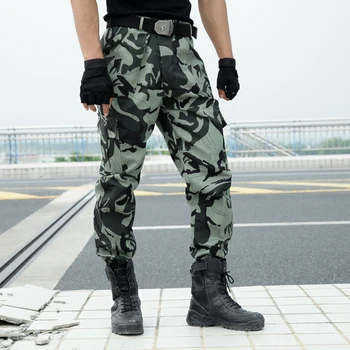 Cargo Nohavice Muž Vojenské Taktické Nohavice Armáde Špeciálnych Síl Hunter Jogger Paintball Kamufláž Nohavice Plus Veľkosť Tenké Pantalon