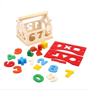 Nové Drevené Hračky Číslo Domu List Deti Deti Vzdelávacie Inteligencie Hračky