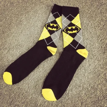 Európa a Spojené Štáty NOVÝ Batman v sude mužov ponožky osobné classic diamond stožiare, Batman krátke ponožky