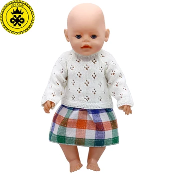 Baby Born Bábika Oblečenie, 6 Štýlov Vlnené Ručne tkané Princezná šaty Fit 43 cm Zapf Baby Born Bábiku Príslušenstvo Narodeninám 362