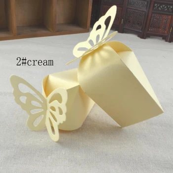 Candy box vrece čokolády papierovej darčekovej krabičke malý motýľ čipky Narodeniny, Svadobné Party Dekorácie, remeselné DIY prospech baby sprcha Wh