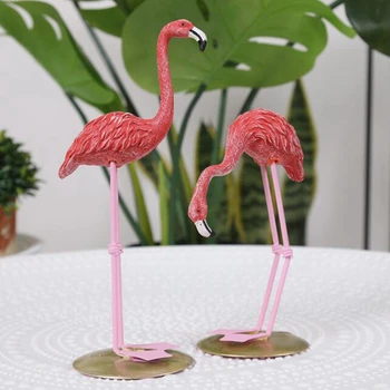 Unikátne Moderné Živice Domova Obývacia Izba Ploche Flamingo Ornament Svadobný Obrad Dekorácie Tvorivé Roztomilý Flamingo Figúrka