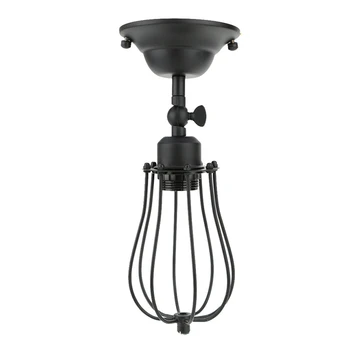 Prívesok Svetlo Loft Bar Nordic Klasické Čierne Žiarovka Lanká Lampa Klietky DIY nástenné svietidlo Priemyselné Stráže Tieni Lamparas