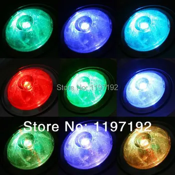 5 ks/veľa 3W RGB LED Zapustené Stropné Dole Svetlo 16Color Zmeniť farebné LED Svietidlo Downlight Diaľkové ovládanie pre dekorácie