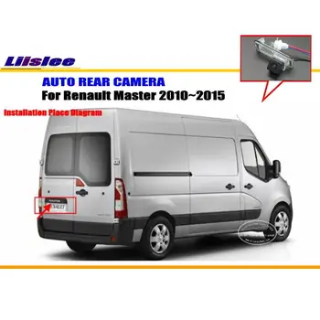 Liislee Auto parkovacia Kamera Pre Renault Master 2010~/ Zadnej strane Fotoaparátu / HD CCD RCA NTST PAL / špz Lampa OEM