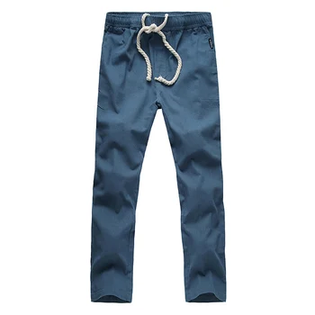 MOGU 2017 Nový Príchod Plus Veľkosť M-5XL Nohavice Pre Mužov Vysoko Kvalitné Bavlnené Obliečky Bežné Nohavice voľné nohavice bielizeň Mužov