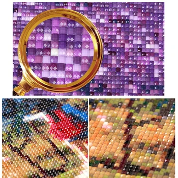 Zhui Star Diy Diamond Maľovanie Cross Stitch Zvierat Dvoch psov Vzor 5D Diamond Výšivky Námestie Mozaikové Dekoratívne Domov