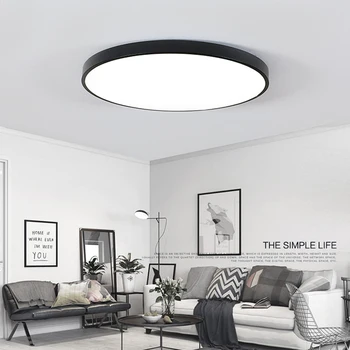 QLTEG ultra-tenký LED stropné svietidlá svietidlá pre obývaciu izbu lustre Strop haly moderné stropné svietidlo 5 cm vysoká