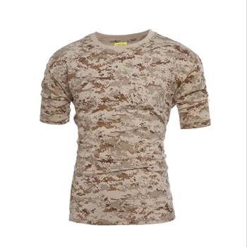 Z dverí taktických Vojenských Kamufláž T Shirt Mens Priedušný rýchloschnúci US Army Combat topy, tričká krátky rukáv camo muž T-shirt