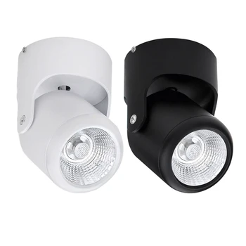 COB LED svietidlo 5W 7W 12W 15W LED Stropné Svietidlo Downlight Uhol Nastaviteľný AC110V/220V Povrchovú montáž Dole na čítanie Vnútorné