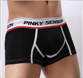 Horúce!Značka PINKY SENSON gay bielizeň Hot predaj boxerky bielizeň vydutie/fitness boxerky Gay Penis Puzdro Sleepwear nohavičky