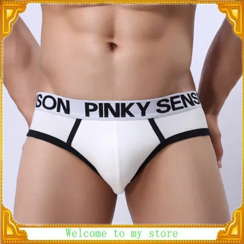 Značka PINKY SENSON sexy Pánska spodná Bielizeň, nohavičky Gay Penis Puzdro Sleepwear nohavičky Muž módne gay bielizeň pevné nohavičky