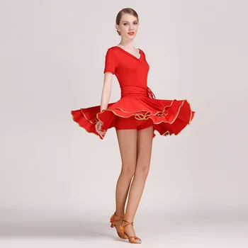 3 farby latinskej šaty latinské tanečné kostýmy pre ženy salsa šaty latina šaty pre tanečné súťaže latinský tanec tango šaty fringe
