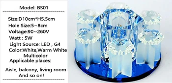 LAIMAIK Crystal LED Stropné svietidlo 3W 5W AC90-260V Moderné Crystal Stropné LED Svetlo Uličkou LED Stropné Osvetlenie v Obývacej Izbe