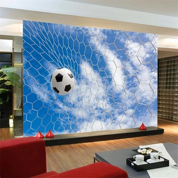 Beibehang Veľkoobchod foto nástenná maľba na futbal, tapety, maľby gauč pozadí futbal stenu papier nástenná maľba krycie materiály na steny abstraktných de parede