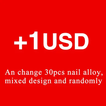 Šťastie Taška 1 USD zmeniť 30pcs tvorbu nechtov zliatiny zmiešané dizajn nechtov drahokamu dekorácie