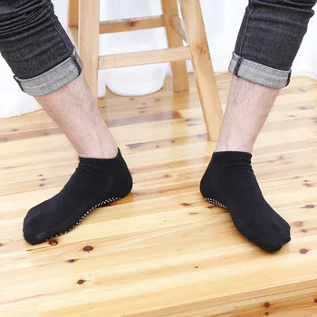 1Pair/Veľa Vysoko Kvalitnej Bavlny Non-slip pánske Ponožky Poschodí Pilates Protišmykové Ponožky Priedušné Ponožky