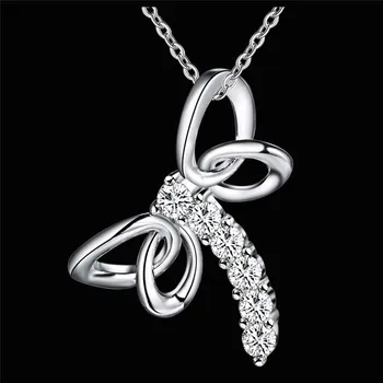 Horúce dizajn značky dragonfly striebornej farby s príveskom náhrdelník s AAA Zirkón fashion party krásne šperky roztomilý darček pre ženy